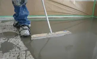 Uneven floor being professionally repaired in Sioux Falls, SD